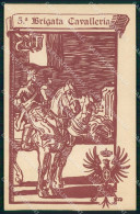 Delcampe - Militari Reggimentali 5ª Brigata Cavalleria Cartolina KF5513 - Regimente