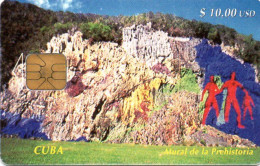Delcampe - CUBA - CHIP CARD - MURAL DE LA PREHISTORIA - Cuba