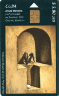 Delcampe - CUBA - CHIP CARD - PAINTING - ARTURO MONTOTO - LA PRECARIEDAD - Cuba
