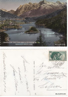 Delcampe - # DOMEGGIE E VALLESELLA DI CADORE: PANORAMA CON IL LAGO  1953 - Belluno