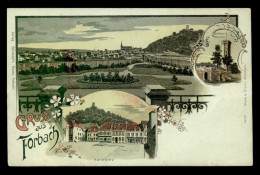 Delcampe - 57 - FORBACH - CARTE LITHOGRAPHIQUE GRUSS - Forbach