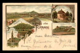 Delcampe - 57 - FORBACH - CARTE LITHOGRAPHIQUE GRUSS VOYAGEE EN 1900 - Forbach