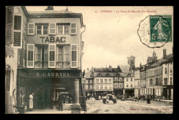 Delcampe - 55 - STENAY - PLACE DU MARCHE - MAGASIN E. GABRIEL, EDITEUR DE CARTES - Stenay