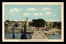 Delcampe - BARBADES - PUBLIC BUILDINGD AND CHAMBERLAIN BRIDGE - Barbados (Barbuda)