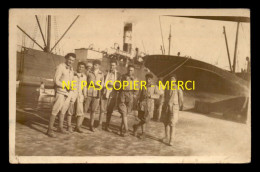 Delcampe - LIBAN - BEYROUTH - BATEAU GREC A QUAI (VOIR VERSO) - CARTE PHOTO ORIGINALE - Libanon