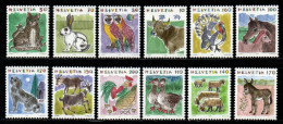 Delcampe - Schweiz 1990 - 1995 - Freimarken Tiere - Postfrisch MNH - Ungebraucht