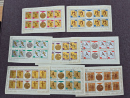 Delcampe - Poland 1965 Set Olympic Stamps (Michel 1623/30 Klb) Nice Used - Blocs & Feuillets