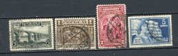 Delcampe - URUGUAY - ANNI. DE L'INDÉPENDANCE - N° Yvert 394+395+396+398 Obli. - Uruguay