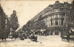 Delcampe - CPA Paris Le Boulevard Des Italiens Le Vaudeville - Altri Monumenti, Edifici