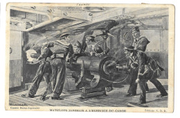 Delcampe - Guerre Russo-Japonaise. Matelots Japonais à L'exercice Du Canon (18009) - Andere Kriege