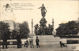 Delcampe - CPA Paris Place De La Nation Monument Du Triomphe De La Republique - Plätze