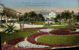 Delcampe - CPA Nice Le Casino Et Jardins Albert 1er - Parks, Gärten