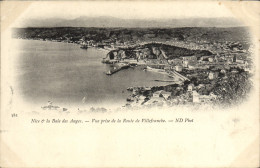 Delcampe - CPA Nice La Baie Des Anges Vue Prise De La Route De Villefranche - Mehransichten, Panoramakarten