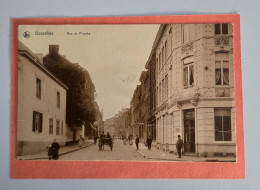 Delcampe - CPA Gosselies - Rue Du Progrès - Café Des Beaux-Arts & Attelage - Édition NELS - Oblitérée 1911 - Charleroi