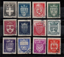 Delcampe - France , Blasons  N° 526 A 537 Oblitéré - Oblitérés