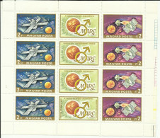 Delcampe - 1972.- Hungary - Results Of Mars Research - MNH/** - Block - Ungheria - Ungebraucht