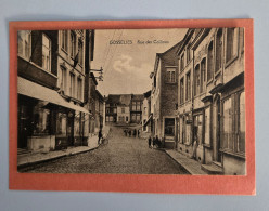 Delcampe - CPA Gosselies - Rue Des Collines - Animation, Cycliste & Commerces - Ed. Veuve Martin-Preux - 1926 - Charleroi