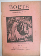 Delcampe - BOETE Door Jaak Boonen - Uitgeverij Excelsior Brugge Volksroman Nr 34 +-1930 - Belletristik