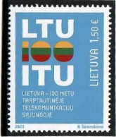 Delcampe - Lithuania  2023 .  100 Years In The International Telecommunications Union . 1v. - Litauen