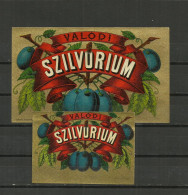 Delcampe - 1920.-Hungary - Label - Acquavite Di Prugne - Unused - Hungary - Rum