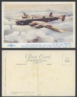 Delcampe - Handley Page Halifax Bomber Aircraft, Royal Air Force AFD Bannister Old Postcard - Altri & Non Classificati
