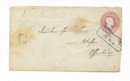 Delcampe - BADEN / 1865, Ganzsachenumschlag "3 Kr.", R2 "CARLSRUHE" (1917) - Postal  Stationery
