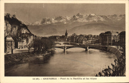 Delcampe - CPA Grenoble Pont De La Bastille Et Les Alpes - Grenoble