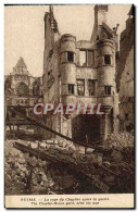 Delcampe - CPA Reims La Cour Du Chapitre Apres La Guerre Militaria - Reims