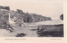 Delcampe - ROYAUME-UNI - ANGLETERRE - Goodrington Beach And Cliff - Paignton