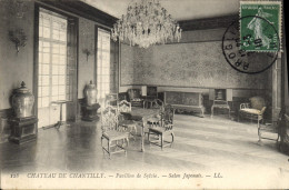 Delcampe - CPA Chateau De Chantilly Pavillon De Sylvie Salon Japonais - Chantilly