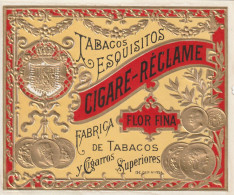 Delcampe - Etiquette  V   - 1046 Cigar Label   , Sigaren , Sigarenbanden  ,  Vitolas , - Etiquettes