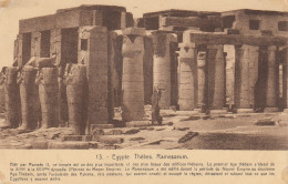 Delcampe - CPA ÉGYPTE - Thèbes : Le Ramesseum (Temple De Ramsès II) - N°13 - Version Notice - Luxor