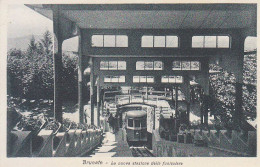 Delcampe - ITALIA - BRUNATE (como) - Nuova Stazione Della Funicolare, Animata, 1920 Circa - MAGG 2021-380 - Como