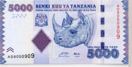 Delcampe - #2409 - Tanzanie 5000 Shillings 2010 - Tanzanie