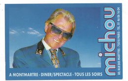 Delcampe - Paris Montmartre Cabaret Chez Michou Carte Manuscrite De Michou "Denise......Je Vous Aime" - Kabarett