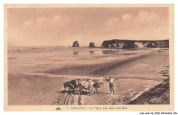 Delcampe - CAR-AHRP8-0369-64 - HENDAYE - La Plage Des Deux Jumeaux - Hendaye