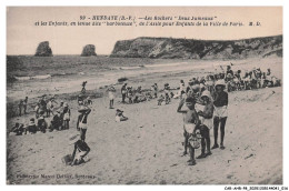 Delcampe - CAR-AHRP8-0374-64 - HENDAYE - Les Rochers - Deux Jumeaux Et Les Enfants En Tenue Dite Baboteuse - Hendaye