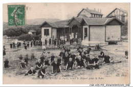 Delcampe - CAR-AIDP15-0728-64 - HENDAYE - Sanatorium De La Ville De Paris - Avant Le Depart Pour Le Bain - Hendaye