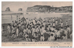 Delcampe - CAR-AIDP15-0730-64 - HENDAYE - Plage Sanatorium De La Ville De Paris Et Les Jumeaux - Hendaye