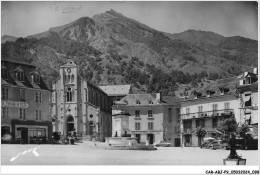Delcampe - CAR-ABJP9-0842-64 - LARUNS - La Place - L'église - Les Cinq Monts - Laruns