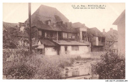 Delcampe - CAR-ADCP7-0491-64 - Pau - PONTACQ - Vieilles Maisons Au Bord De L'ousse - Pontacq