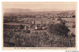 Delcampe - CAR-ADCP7-0451-64 - PONTACQ - Vue Générale Et La Chaine Des Pyrénées Vue Prise De La Côte De Gers - Pontacq
