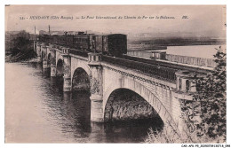 Delcampe - CAR-AFKP5-0237-64 - HENDAYE - Le Pont International Du Chemin De Fer Sur La Bidassoa - Hendaye