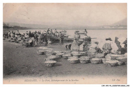 Delcampe - CAR-AFKP6-0263-64 - HENDAYE - Le Port Debarquement De La Sardine - Hendaye