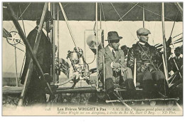 Delcampe - 64.PAU.n°26.LES FRERES WRIGHT.S M LE ROI D'ESPAGNE PREND PLACE A COTE DE WILBUR WRIGHT SUR SON AEROPLANE.... - Pau