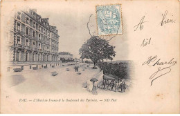 Delcampe - 64 - PAU - SAN34762 - L'hôtel De France & Le Boulevard Des Pyrénées - Pau