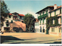 Delcampe - CAR-ABOP2-0098-64 - Le Pays Basque - ASCAIN - La Place - Le Fronton Et L'hotel De La Rhune - Ascain