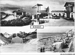Delcampe - CAR-ACAP8-0540-64 - BIDART - Chapelle De La Madeleine - La Place - Le Nouveau Fronton - La Plage - Bidart