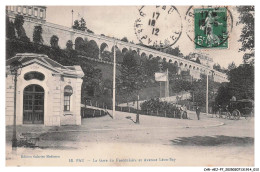 Delcampe - CAR-AEJP7-0280-64 - PAU - La Gare Faniculaire Et Avenue Leon-say - Pau