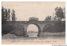 Delcampe - CAR-AEQP15-0806-64 - HENDAYE - Le Pont Du Boulevard De La Plage Et L'Hotel Eskualduna - Hendaye